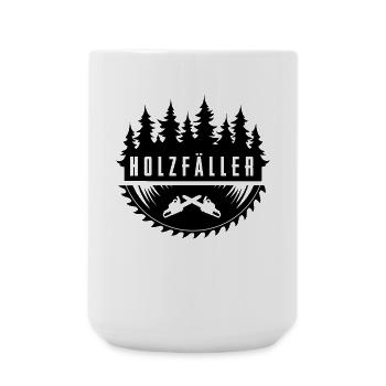 Holzfäller - Große Tasse 440 ml - Weiß - Vorne