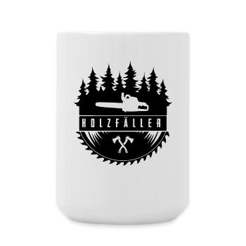 Holzfäller - Große Tasse 440 ml - Weiß - Vorne