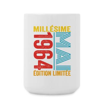 Millésime Mai 1964 58e anniversaire 58 ans - Grande tasse 440 ml - blanc - Devant
