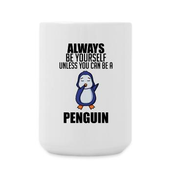 Pinguin Pinguine - Große Tasse 440 ml - Weiß - Vorne