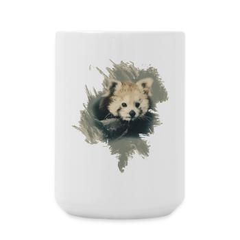 Roter Panda - Große Tasse 440 ml - Weiß - Vorne