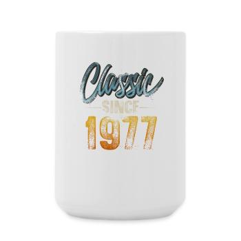 1977 Year of birth Birthday Year of construction Vintage - Large Mug 440 ml - white - Front