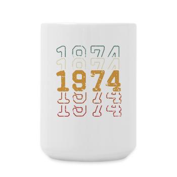 1974 - Grande tasse 440 ml - blanc - Devant