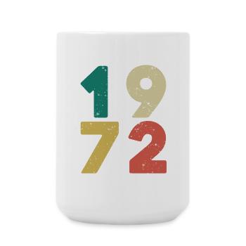 Jahrgang 1972 Rétro Vintage - Grande tasse 440 ml - blanc - Devant
