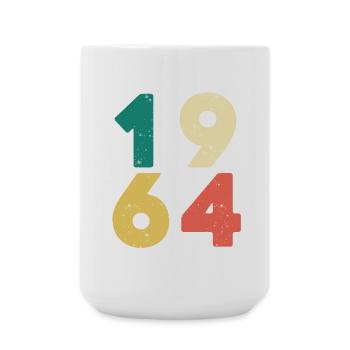 1964 - Vintage 1964 Retro Vintage - Large Mug 440 ml - white - Front