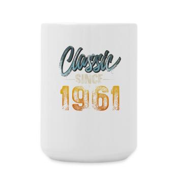 1961 Year of birth Birthday Year of construction Vintage - Large Mug 440 ml - white - Front