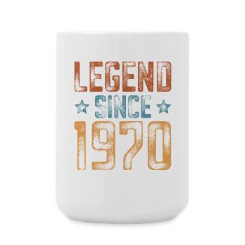 1970 Geboren Geburtsjahr Geburtstag - Große Tasse 440 ml - Weiß - Vorne
