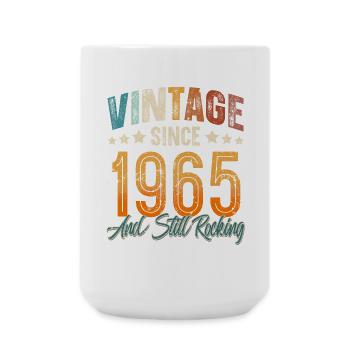 1965 Année de naissance Anniversaire Année de construction Millésime - Grande tasse 440 ml - blanc - Devant