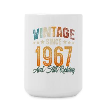 1967 Year of birth Birthday Year of construction Vintage - Large Mug 440 ml - white - Front