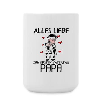 Vatertag - erster Vatertag - Große Tasse 440 ml - Weiß - Vorne