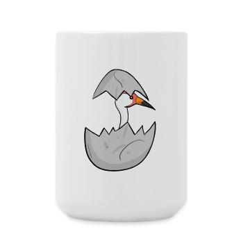 Baby Kranich - Große Tasse 440 ml - Weiß - Vorne