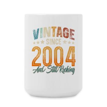 2004 Geburtsjahr Geburtstag Baujahr Vintage - Große Tasse 440 ml - Weiß - Vorne