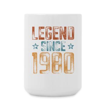 1980 Born Year of birth Birthday - Large Mug 440 ml - white - Front