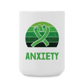 I'm Made Of Anxiety Mental Health - Large Mug 440 ml - white - Front