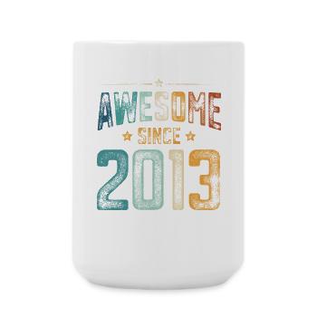2013 Born Birthday Year of birth - Large Mug 440 ml - white - Front