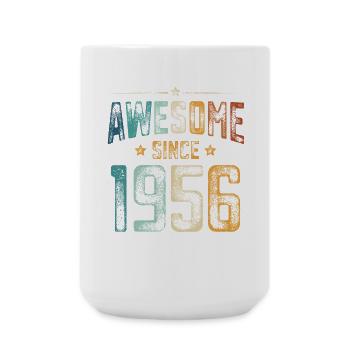1956 Born Birthday Year of birth - Large Mug 440 ml - white - Front