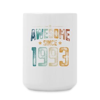 1993 Naissance Année de naissance - Grande tasse 440 ml - blanc - Devant