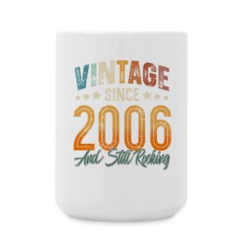 2006 Year of birth 18th birthday Year of manufacture Vintage - Large Mug 440 ml - white - Front