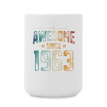 1963 Born Birthday Year of birth - Large Mug 440 ml - white - Front