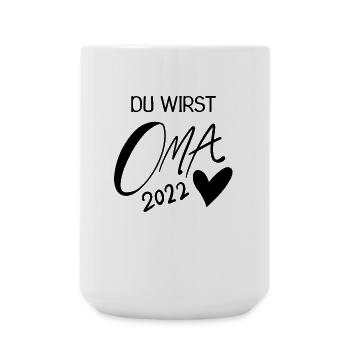 Oma 2022 - Werdende Oma 2022 - Große Tasse 440 ml - Weiß - Vorne