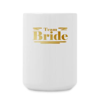 Équipe Bride Or - Grande tasse 440 ml - blanc - Devant