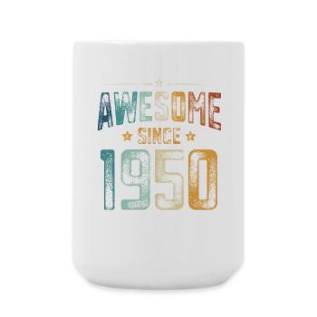 1950 Naissance Année de naissance - Grande tasse 440 ml - blanc - Devant
