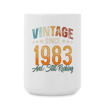 1983 Geburtsjahr Geburtstag Baujahr Vintage - Große Tasse 440 ml - Weiß - Vorne