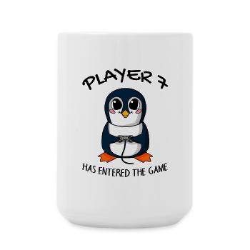 Spieler 7 hat das Spiel Betreten Baby - Große Tasse 440 ml - Weiß - Vorne