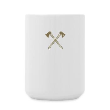 Axt gekreuzte Äxte - Große Tasse 440 ml - Weiß - Vorne