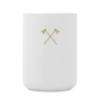 Axt gekreuzte Äxte - Große Tasse 440 ml - Weiß - Vorne