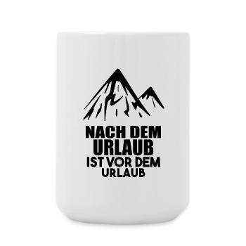 Urlaub Reise Urlaubsziel - Große Tasse 440 ml - Weiß - Vorne