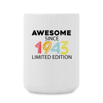 Fantastique depuis 1943 - né en 1943 - Grande tasse 440 ml - blanc - Devant