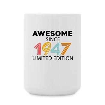 Fantastisch seit 1947 - Jahrgang 1947 - Große Tasse 440 ml - Weiß - Vorne