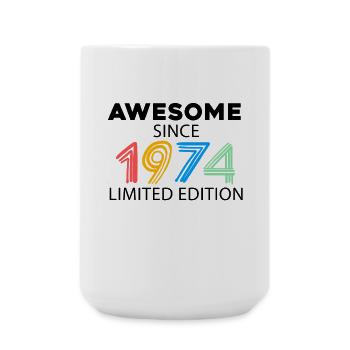 Fantastisch seit 1974 - Jahrgang 1974 - Große Tasse 440 ml - Weiß - Vorne