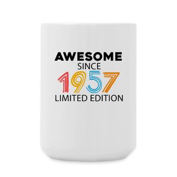 Fantastisch seit 1957 - Jahrgang 1957 - Große Tasse 440 ml - Weiß - Vorne