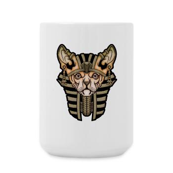 Chat mignon - Grande tasse 440 ml - blanc - Devant