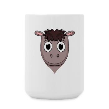 Pferd - Große Tasse 440 ml - Weiß - Vorne