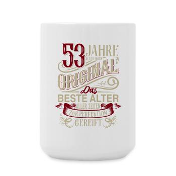 53. Geburtstag Vintage Retro - Große Tasse 440 ml - Weiß - Vorne