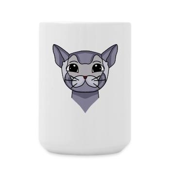 British Shorthair Head Cat Cat Owner - Large Mug 440 ml - white - Front