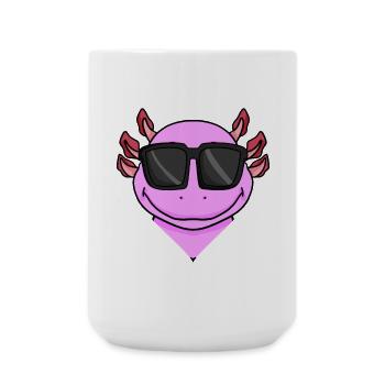 cooler Axolotl - Große Tasse 440 ml - Weiß - Vorne