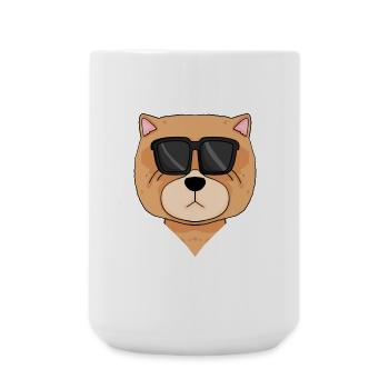 Chow Chow Chien Cool - Grande tasse 440 ml - blanc - Devant