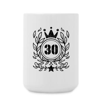30 - Jahrgang Jahr Geburtsjahr 1930 - Große Tasse 440 ml - Weiß - Vorne