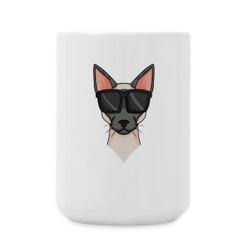 Siamese Cat - Cool Siamese Cat - Large Mug 440 ml - white - Front