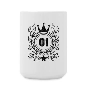 1 year old crown - 1 birthday - Large Mug 440 ml - white - Front