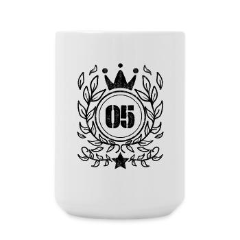5 years old crown - 5 birthday - Large Mug 440 ml - white - Front