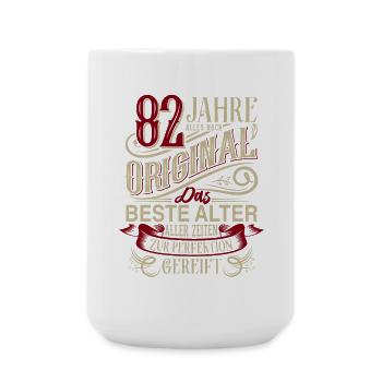 82. Geburtstag Vintage Retro - Große Tasse 440 ml - Weiß - Vorne