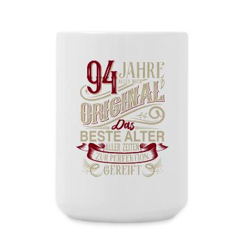 94. Geburtstag Vintage Retro - Große Tasse 440 ml - Weiß - Vorne
