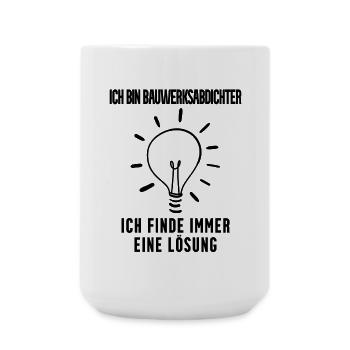 Bauwerksabdichter Beruf Ausbildung - Große Tasse 440 ml - Weiß - Vorne