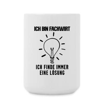 Fachwirt Beruf Ausbildung - Große Tasse 440 ml - Weiß - Vorne