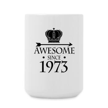 Jahrgang 1973 - Fantastisch seit 1973 - Große Tasse 440 ml - Weiß - Vorne